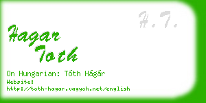 hagar toth business card